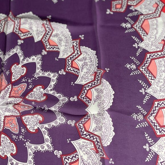 Vintage Givenchy Silk Scarf – Ornate Medallion Design - Picture 8 of 11